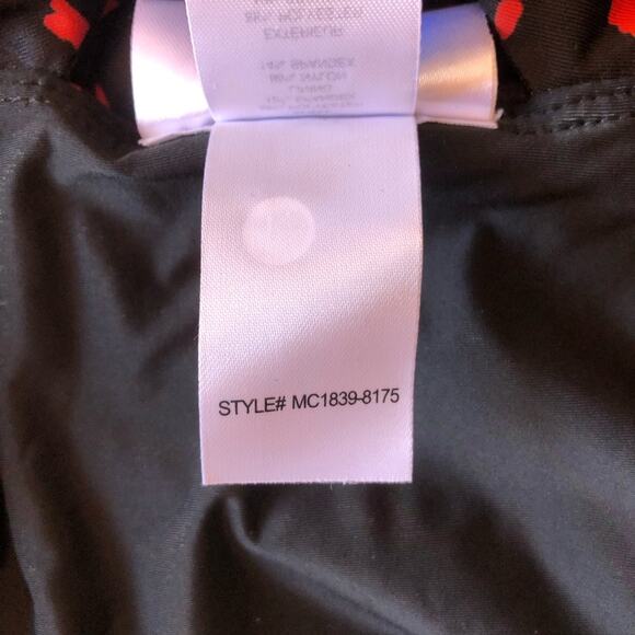 ModCloth NIP Clarice High-Waisted Bikini Bottom Black Red Cheetah Extra Small - Picture 11 of 13